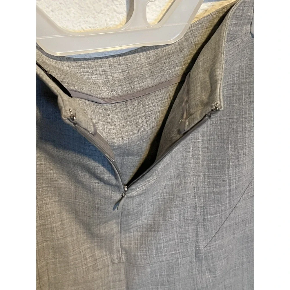 WOMENS SKIRT‎ SIZE 10 GREY BODY BY VICTORIA STRETCH ZIPPER STRAIGHT MIDI BO